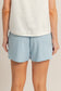 Heather Elastic Waist Shorts