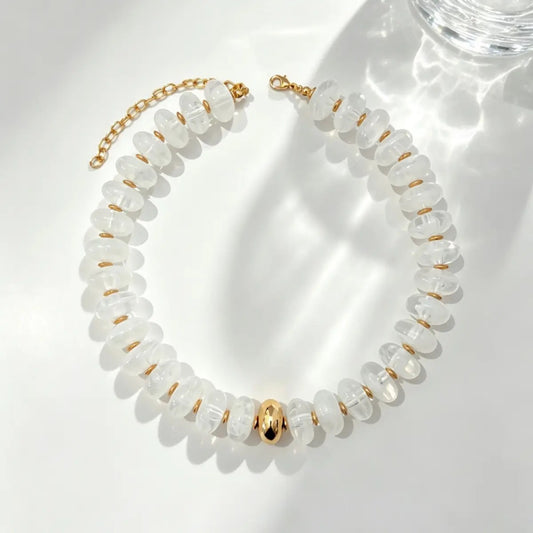 Oversized Resin  Beaded Necklace