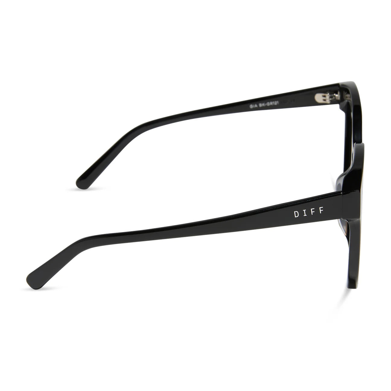 Gia Diff Sunglasses - Black + Grey