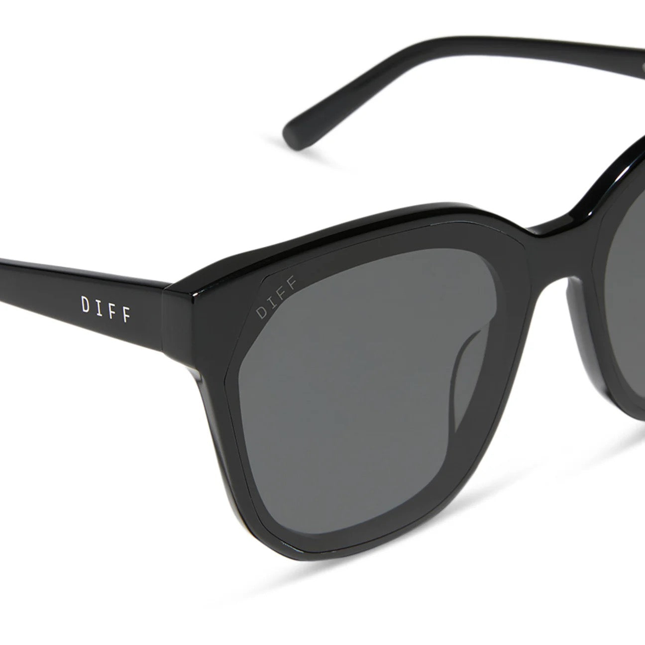 Gia Diff Sunglasses - Black + Grey