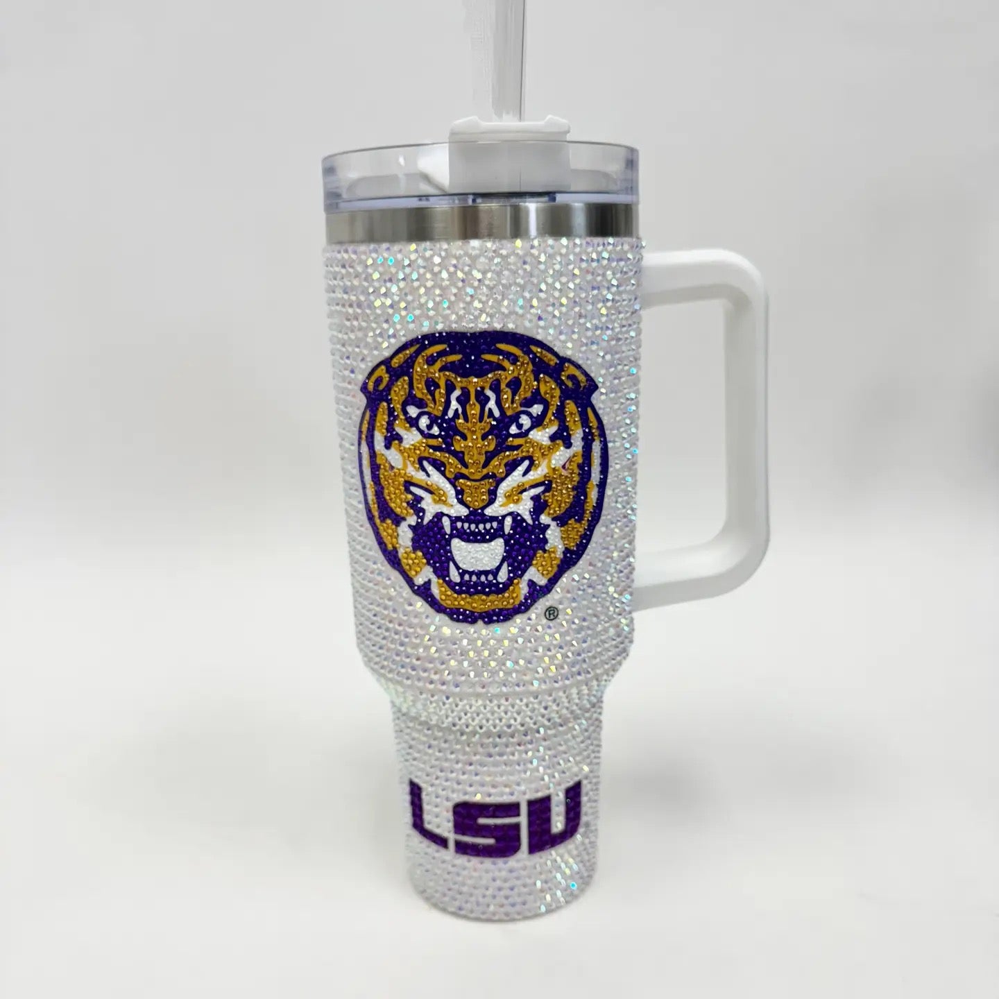 LSU Tigers Rhinestone Tumbler