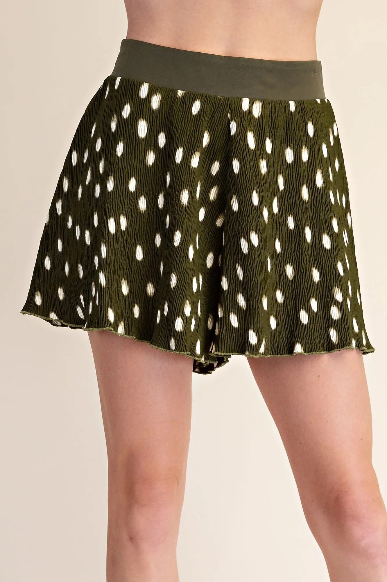 Tay Pleated Polka Dot Set