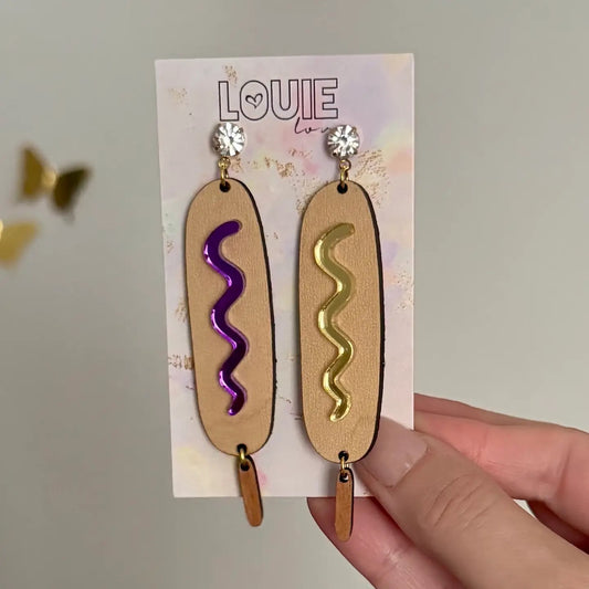 Corndog Gameday Earrings
