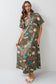 Frances Floral Puff Sleeve Midi Dress