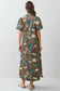 Frances Floral Puff Sleeve Midi Dress