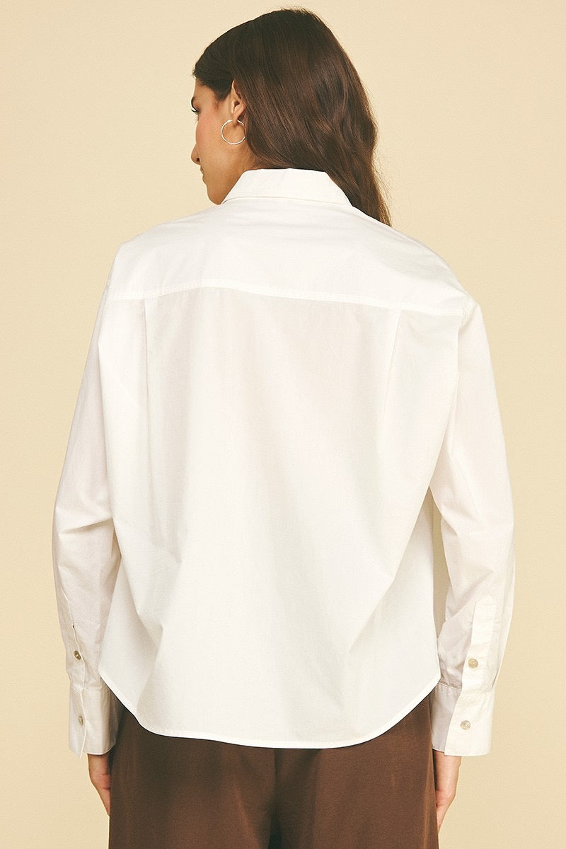 Liv Oversized Button Down Top