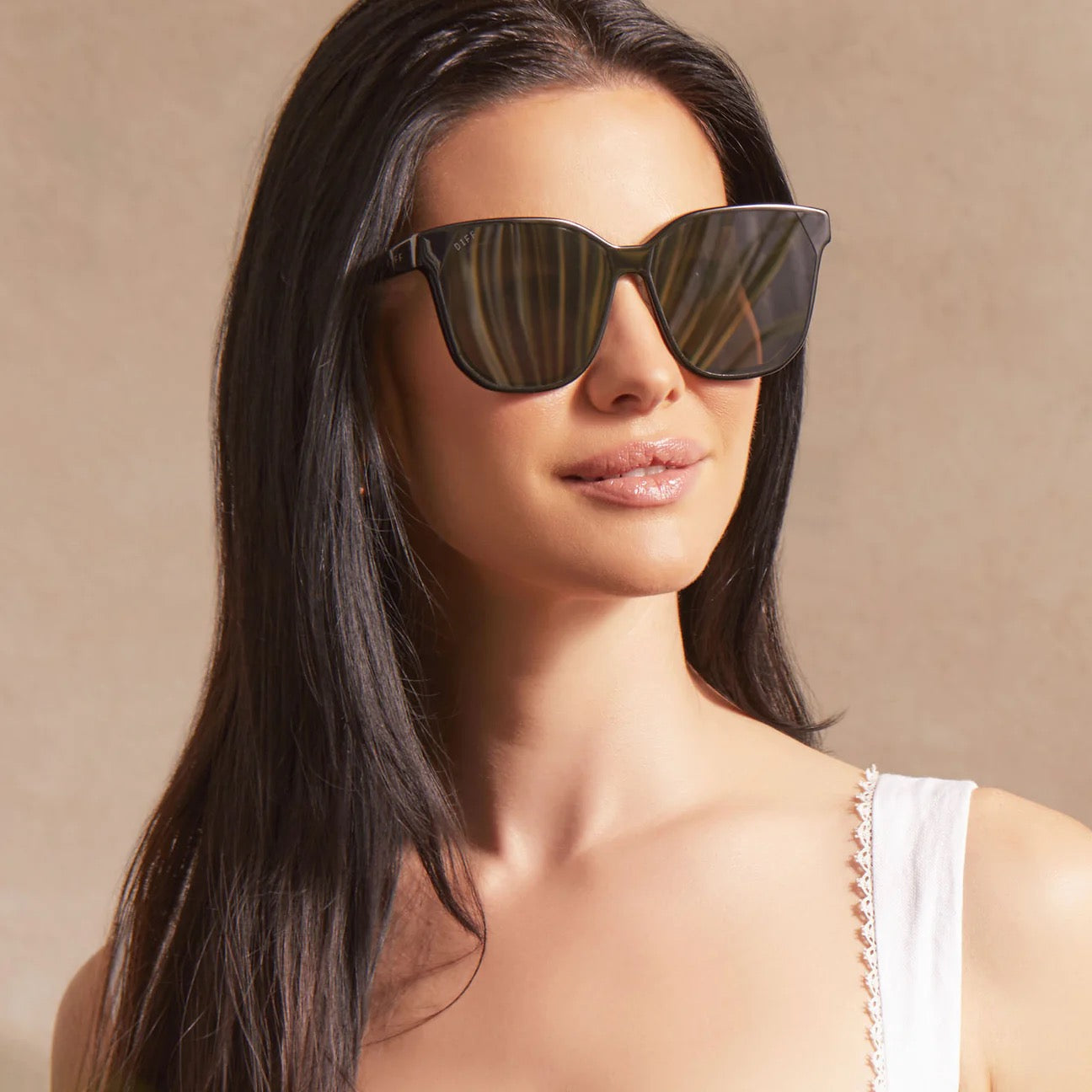 Gia Diff Sunglasses - Black + Grey