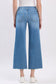 High Rise Crop Slim Wide Leg Jeans