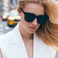 Gia Diff Sunglasses - Black + Grey