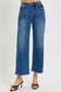 Tummy Control High Rise Denim Wide Leg Jeans