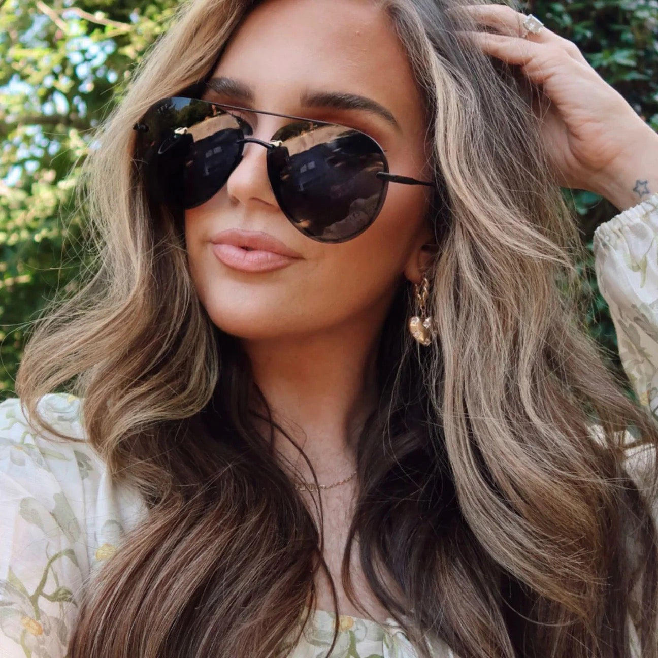 Lenox Diff Sunglasses - Black + Grey
