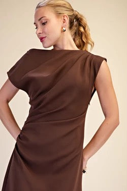 Lula Pleated Midi Dress