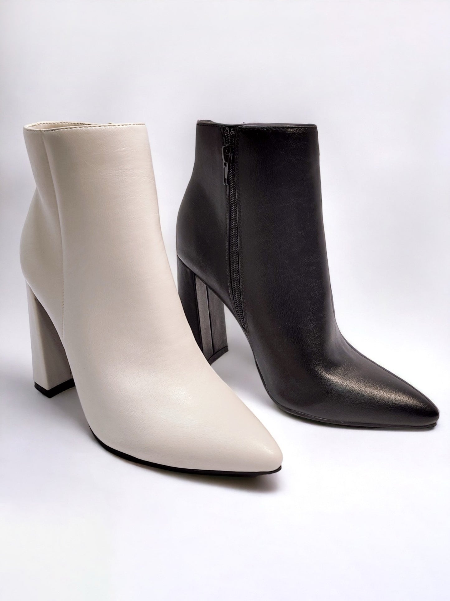 Black Pointed Toe Booties