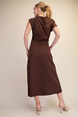 Lula Pleated Midi Dress