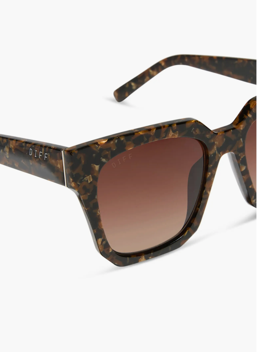 Ariana Diff Sunglasses - Glitter Tortoise