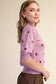 Chaney Polka Dot Mock Neck Sweater