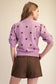 Chaney Polka Dot Mock Neck Sweater