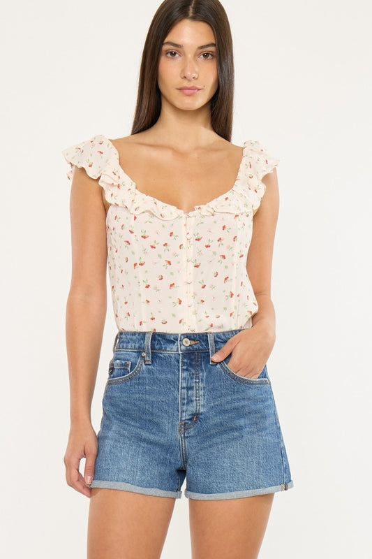 Ultra High Rise Cuffed Shorts