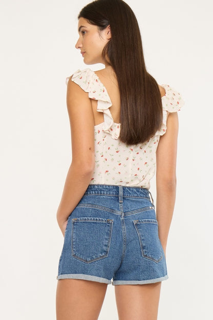 Ultra High Rise Cuffed Shorts