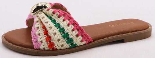 Multi Color Woven Sandals