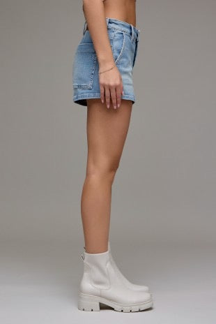 Jess High Rise Stretch Denim Shorts
