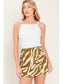 Lila Tiger Print Skort