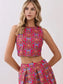 Flora Floral Top & Midi Skirt Set