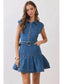 Daniela Denim Belted Dress