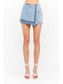 Maggie High Waist Denim Skort