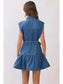 Daniela Denim Belted Dress