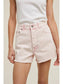 Eden High Rise Frayed Hem Denim Shorts