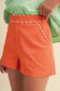 Whitney Whip Stitch Trim Detail Shorts