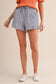 Sammy Striped Ruffle Hem Shorts