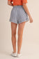 Sammy Striped Ruffle Hem Shorts