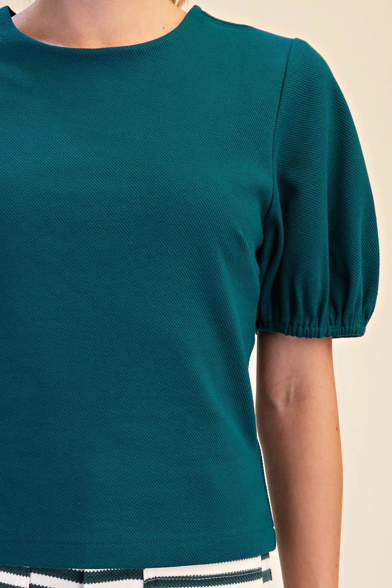 Sarah Puff Sleeve Knit Top