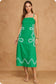 Arabella Embroidered Midi Dress