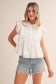 Eliza Eyelet Button Down Top
