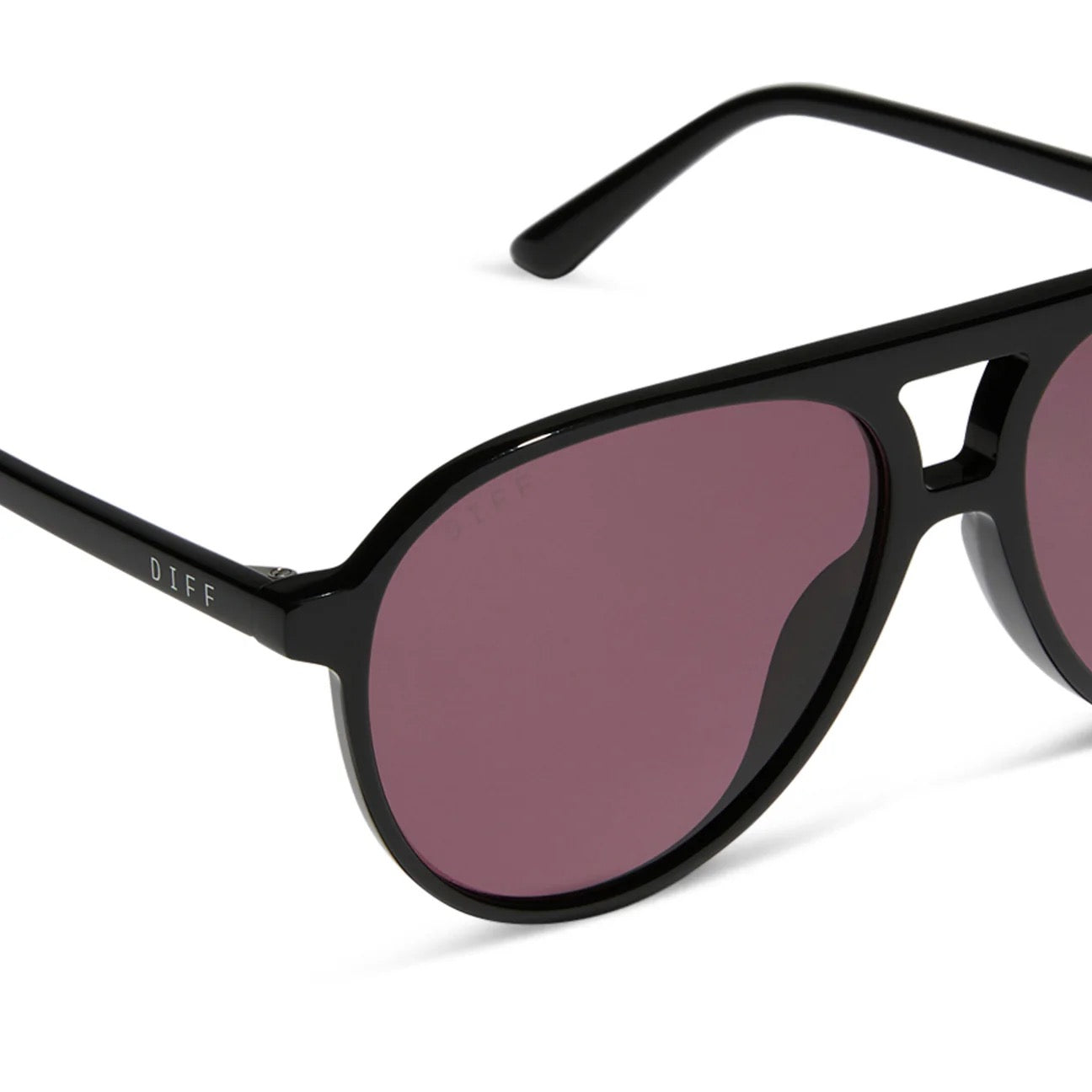 Tosca II Diff Sunglasses - Black + Aubergine