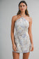 Jessa Floral Halter Mini Dress