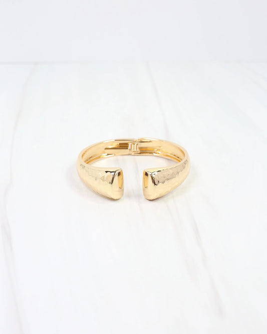 Corning Hammered Open Cuff Bracelet