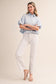 Lola Pleated Puff Sleeve Bubble Hem Top