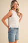 Nayeli Shirred Top With Lace Detail