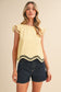 Charlie Cut Out Cap Sleeve Top