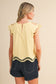 Charlie Cut Out Cap Sleeve Top