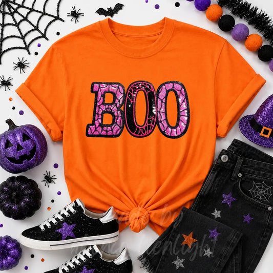 Spider Web Boo Tee