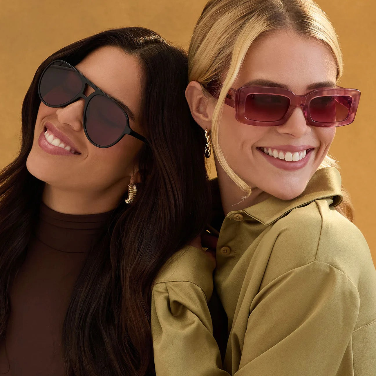 Tosca II Diff Sunglasses - Black + Aubergine