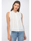 Joyce Lace Trim Eyelet Detail Blouse