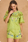 Lia Embroidered Scallop Hem Top & Short Set