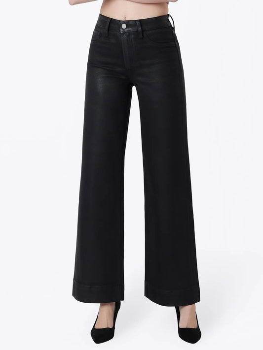 Trouser Hem Coated Denim