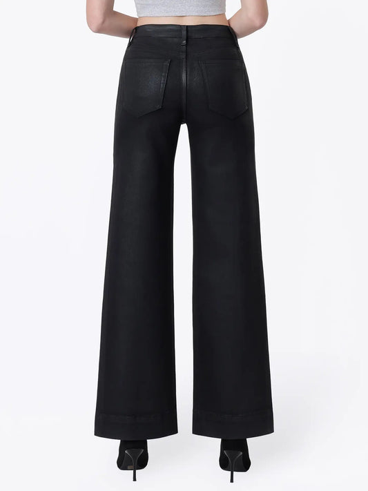 Trouser Hem Coated Denim